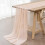 Peach Chiffon Table Runner 12 x 118 in 1