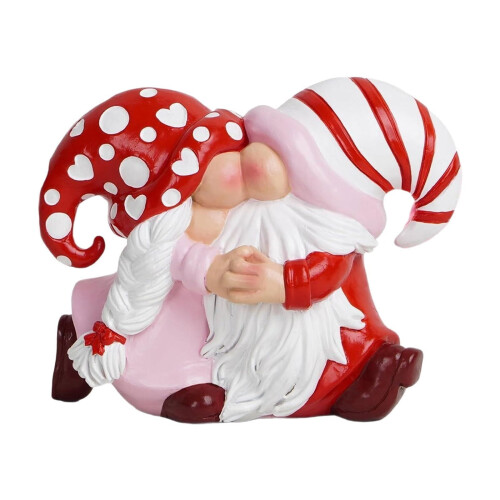 Άγαλμα Gnome για την Ημέρα του Αγίου Βαλεντίνου, Φιγούρα Ζευγαριού από Ρητίνη 13εκ. 1