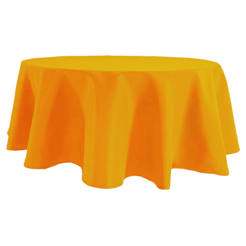 60 Inch Round Polyester Tablecloth – Wrinkle Resistant, 9 1