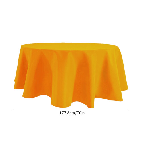 70 Inch Round Tablecloth Polyester Spandex 1 Piece 2