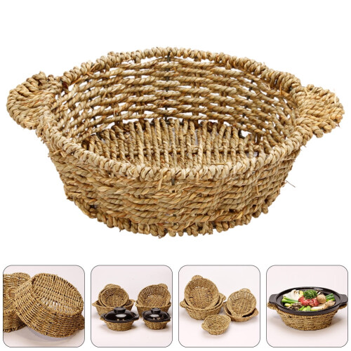 Tapis de cuisson en paille 28x22cm Couleurs assorties