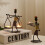 3-Piece Black Iron Retro Candle Holders 5