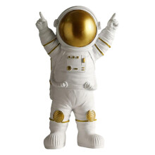 Escultura de Astronauta - Diversão Espacial - Aprendizado Pré-escolar para Crianças e Adultos - Decoração para Bar, Quarto, Estante ou Mesa -