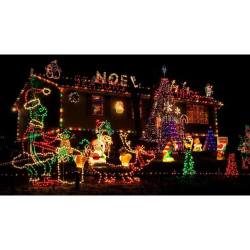 Συσκευασία 2 τεμαχίων 200 LED ροζ ηλιακά φώτα για το Halloween, 75,5 πόδια, αδιάβροχα, 8 1