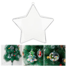 1 stuk 3,93 inch (9 cm) transparante acryl vulbare kerstballen voor knutselprojecten, bruiloften, feesten en Valentijnsdag – compatibel met