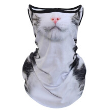 1 Stück Winter-Sturmhaube mit Katzenmotiv, winddichte Vollgesichtsmaske mit Tiermotiv für Outdoor-Aktivitäten wie Wandern, Reiten, Festivals und