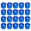 OWSOO20pcs Universal Καλύμματα Παξιμαδιών Τροχού 21mm Προστατευτικό Βιδών για Καπάκια 6
