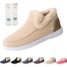 Stivali ortopedici slip-on in pile, 2026. Stivali in pile spessi da donna, con supporto per l'arco plantare, morbidi e caldi, antiscivolo, ideali