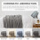 Light Grey Throw Blanket 60x80 Inches Throw Textured Solid Soft Sofa Throw Couch Knitted Decorative Blanket 7