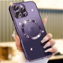 Custodia per iPhone 14, 13, 12 e 11 Pro Max con copertura magnetica per obiettivo della fotocamera.