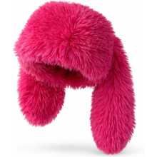 Cappello da coniglietto soffice, cappelli in pelliccia sintetica per donna, berretto peloso carino con orecchie da coniglio Y2K per feste al chiuso e
