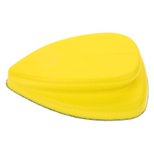 Tineasur 1Pack Driehoekige gele schuurpad voor meubels 5,46 x 3,89 x 1,77 inch