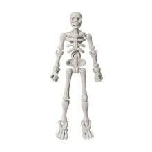 Statuetta teschio magnetica, decorazione snodabile multi-articolazione, ornamento da scrivania per Halloween, decorazione per feste, D
