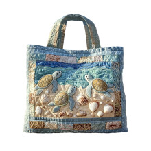 Borsa a tracolla da donna in tela con stampa - Borsa capiente per l'uso quotidiano, per gli spostamenti e per riporre oggetti.