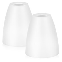 TOYMYTOY2 szt. Lekkie, małe plastikowe klosze do lamp, białe, trwałe, do użytku wewnątrz pomieszczeń