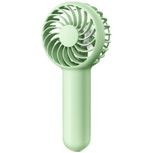 Mini ventilatore portatile, 3 velocità, ricaricabile tramite USB, ventilatore personale a batteria per trucco, campeggio, spiaggia, viaggi - Nero