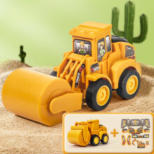 Camion da costruzione Press & Go per bambini, escavatore interattivo con parti mobili, giocattolo STEM per bambini dai 3 anni in su, compatibile con