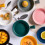 2 Pcs Serving Platter Round Tray Baking Ceramic Ceramics Plate Fruit Salad 2