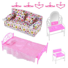 Puppen-Prinzessinnen-Schlafzimmermöbel Bett Sofa Accessoires Kinder-Spielset GXW