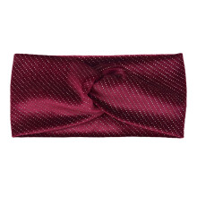 Diademas para mujer, diadema de poliéster con flores, diademas de spa para mujer, color rojo vino.