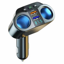 Adattatore/caricabatterie per accendisigari auto a doppia spina 2 vie 12V LED R1G7 (Regno Unito)