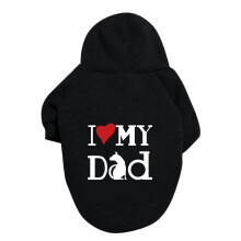 Geansaithe Madraí do Mhadraí Móra agus Beaga le Prionta Litreacha, Geansaire Madraí le Hoodie Gleoite, Éadaí Boga, Geansaire le Hoodie Madraí,