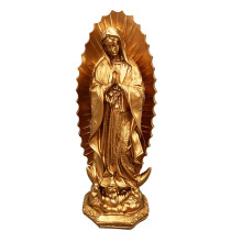 Marienstatue der Unbefleckten Empfängnis – 30 cm große, handbemalte Madonna aus Kunstharz, ideal für den katholischen Hausaltar und als