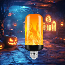 Ampoule LED EASTIN à effet flamme, 4 modes, culot E26, capteur de gravité, lumière vacillante – Compatible avec les douilles standard