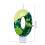 Bougie d'anniversaire verte en chiffres romains 4x7cm 2