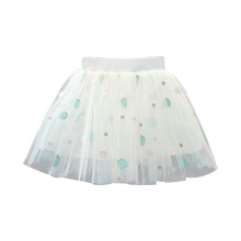 Meisjesrokjes met elastische taille, kant, effen kleur, functionele, modieuze mesh rok, feestjurk, prinsessenjurk, casual, comfortabel, zacht,