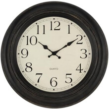 Large Wall Clock 18 Inch Silent Non Ticking Battery Operated Classic Vintage Retro Wall Clock Decorative for Living Room Kitchen Home Office (Bronze)