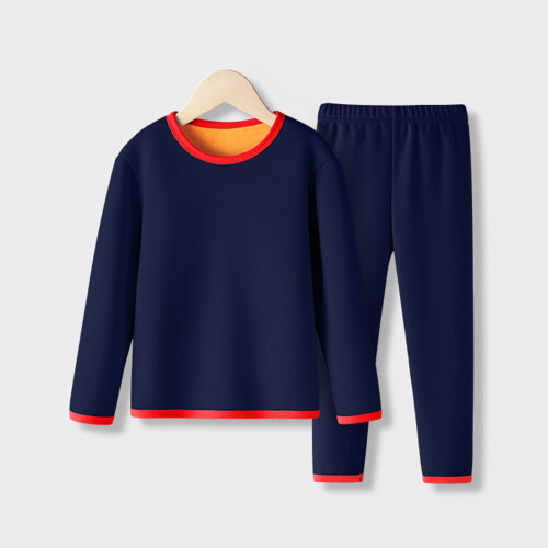 Kids Thermal Base Layer Set Navy 4-5 Years 1