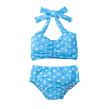 Bikini do Chailíní Óga, Culaith Snámha le Poncanna Polca, agus Sraith Bikinis do Pháistí agus Leanaí Óga, le Poncanna Polca.