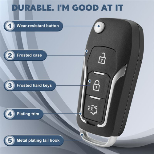 Car Remote Key Shell Case for  Focus Fiesta  Mondeo C-Max Ranger 1