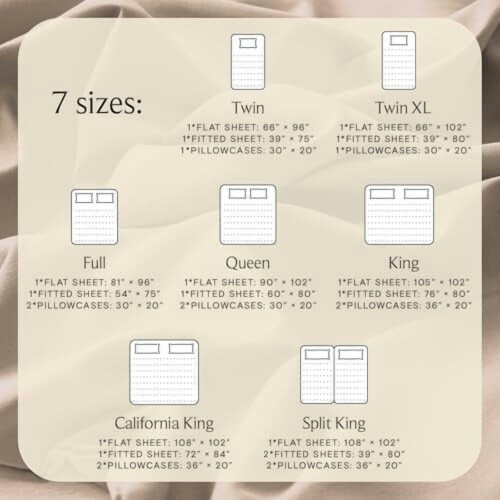 Σετ σεντόνια 4 τεμαχίων King Size, αναπνεύσιμα πολυτελή βαθιά τσεπάκια 18", δροσερά 2