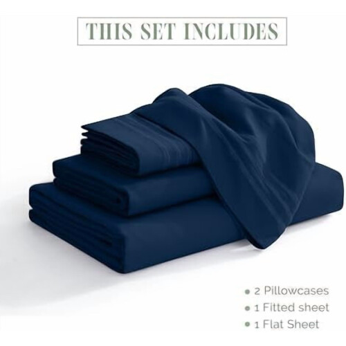 Microfiber Full Sheet Set – Soft Fade-Resistant 4-Piece 2