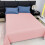 Eliaeconx Queen Size Bad Sheet Set Homemade Solid Color Plain Sheet Set (růžový) 4