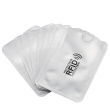 10pcs aluminum foil anti-degaussing card cover RFID shielding bag NFC credit card anti-theft brush ID card protector