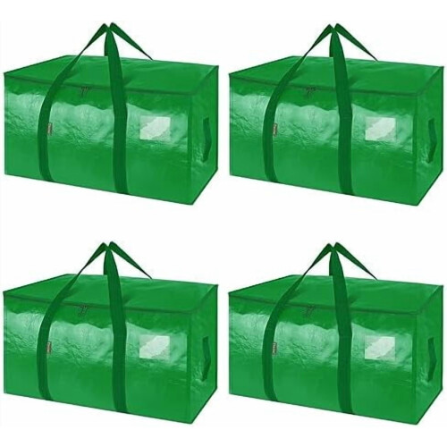 Übergroße Umzugssäcke, extra robust, 4er-Pack, hellgrün