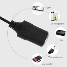 USB 5V Naar 12V Sigarettenaansteker in de Auto, Vrouwelijke Converteradapterkabel