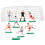 Fodboldspiller kagetoppersæt – assorterede farver 4