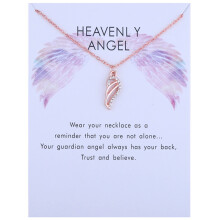 Halskette mit Engelsflügel-Anhänger für Damen, Zirkonflügel, hohle Zirkon-Schlüsselbeinkette, Kartenhalskette