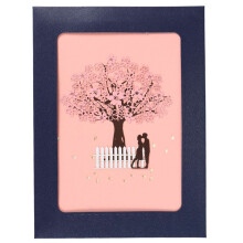 Handmade Romantic Birthday, Anniversary, Dating Card for Husband, Wife, Boyfriend, Girlfriend - Blossom Tree with Couples