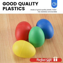 Agitatori di plastica 12 pz  con 4 colori differenti, percussioni musicali Maracas 'uovo Bambino Giocattoli per bambini