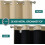 Light Grey Blackout Curtains 42x63 in, 2-Pc Polyester 4