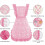 Vintage φόρεμα με ποδιά Pinafore για γυναίκες με τσέπες, χαριτωμένες ποδιές σεφ με 5