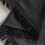 Beda Home linen swag curtain valance light filtering black 2