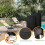 Ensemble de 3 housses de table bistro – Imperméable et résistant aux UV 3