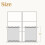Linen Tier Curtain Panel Beige 50x36 in 3