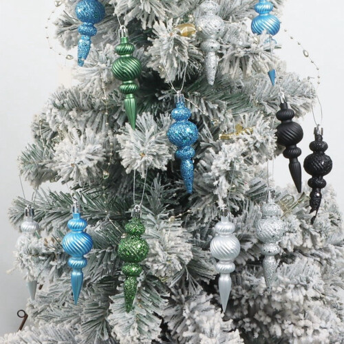 Groene plastic kerstboomtoppers (16 stuks) 2